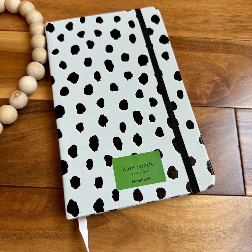 Kate Spade Take Note Large Notebook, Flamingo Dot NWT